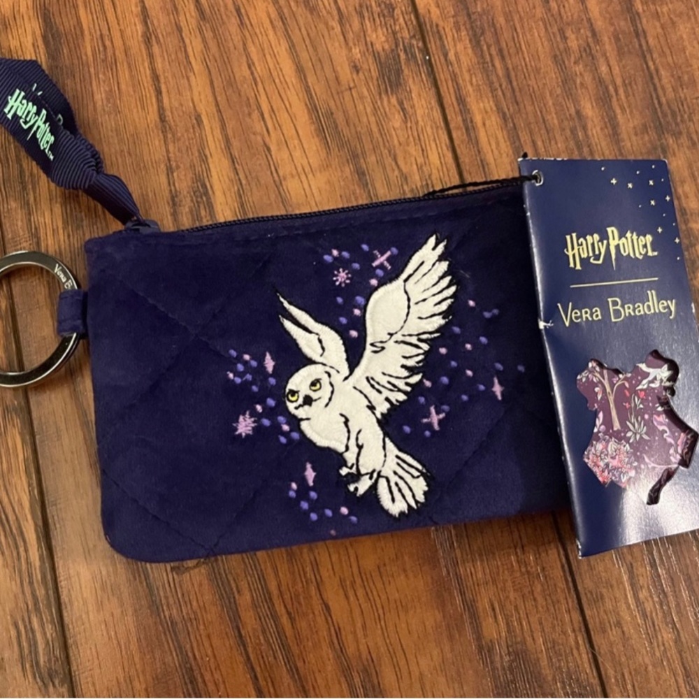 Harry Potter Vera Bradley Forbidden Forest Hedwig Zip ID Case Coin Purse